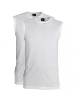 ALAN RED T-shirt Mouwloos R-hals | 6684 MONTANA WHITE 2pk